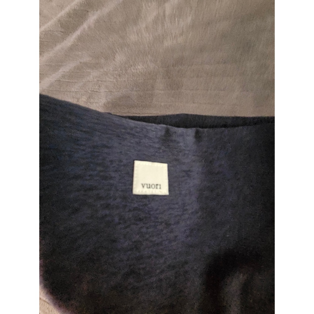 Vuori Womens High Waisted Performance Knit Leggings Charcoal Blue